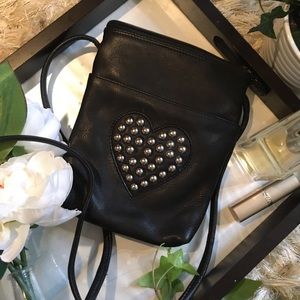 ILI Genuine Leather Studded Purse